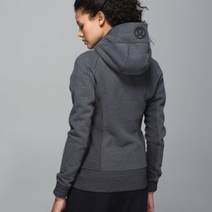 Grey lululemon scooba hoodie